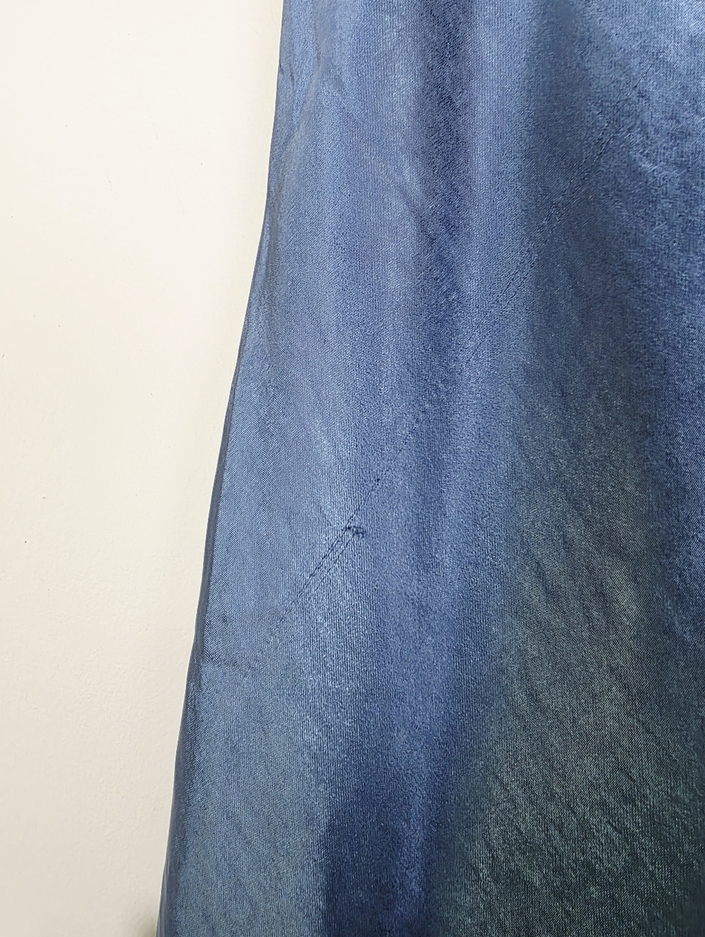 Lulus Exceptional Status Satin Halter Backless Blue Slip Midi Dress Sz Small NWT - Picture 14 of 14